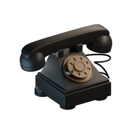 Téléphone ancien  3D Icon