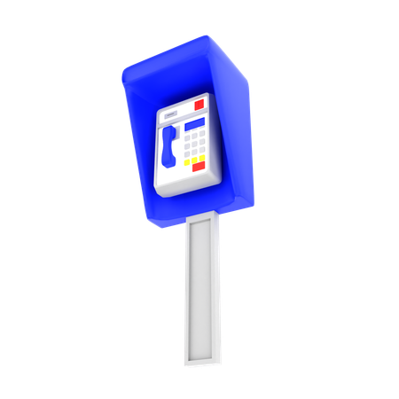 電話ボックス  3D Icon