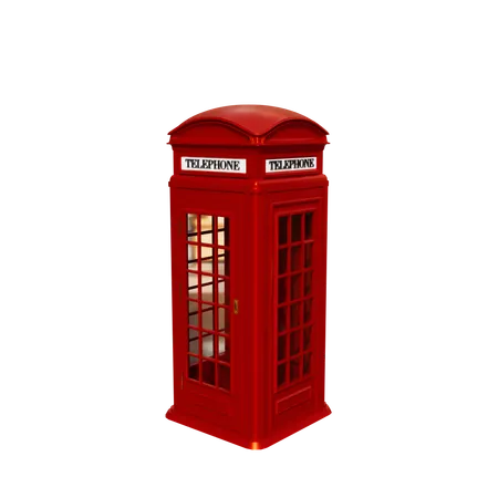 Telephone Booth  3D Icon