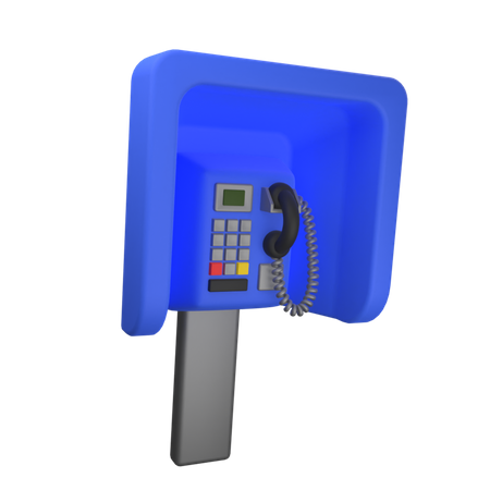 Telephone Booth  3D Icon