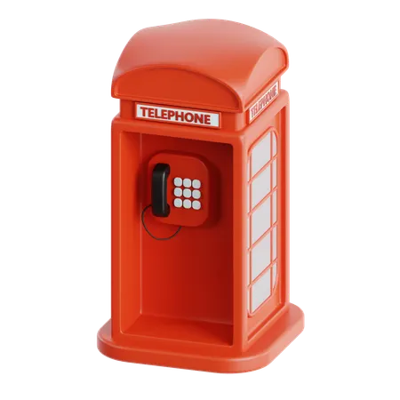 Telephone Booth  3D Icon