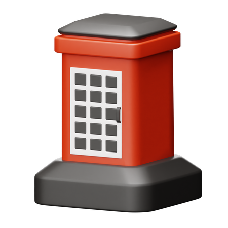 Telephone Box  3D Icon