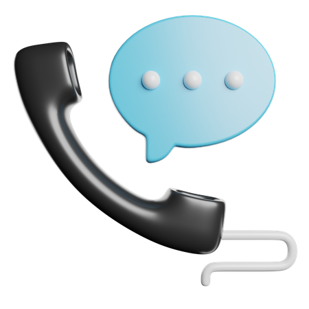 Telephone Call  3D Icon