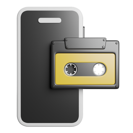 Cassette téléphonique  3D Icon