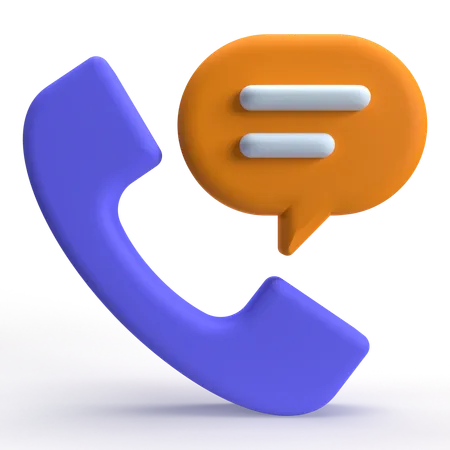 Telephone Chat  3D Icon