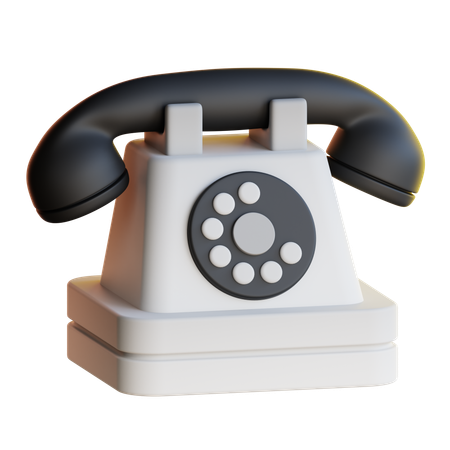 Téléphone classique  3D Icon