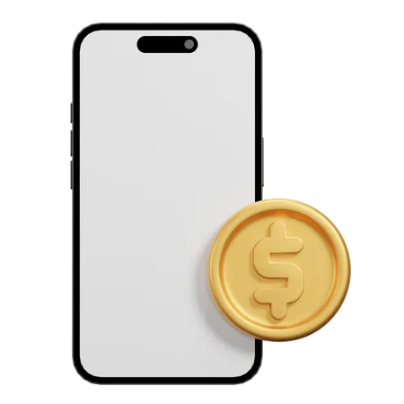 Téléphone dollar  3D Icon