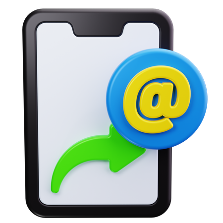 Téléphone e-mail  3D Icon