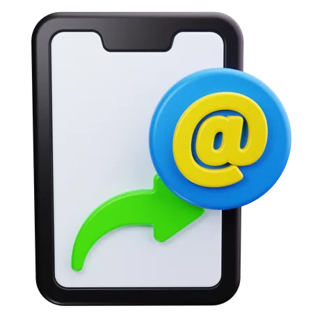 Téléphone e-mail  3D Icon