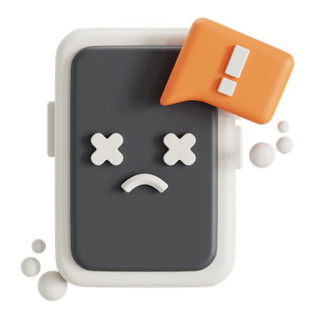 État d'erreur du téléphone  3D Icon