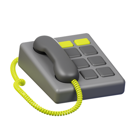 Téléphone fixe  3D Icon