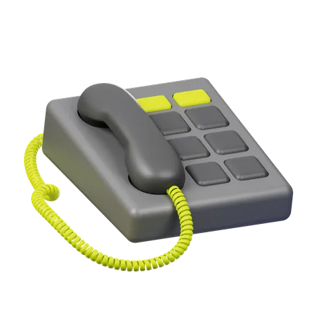 Téléphone fixe  3D Icon