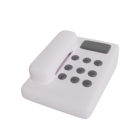 Téléphone fixe  3D Icon