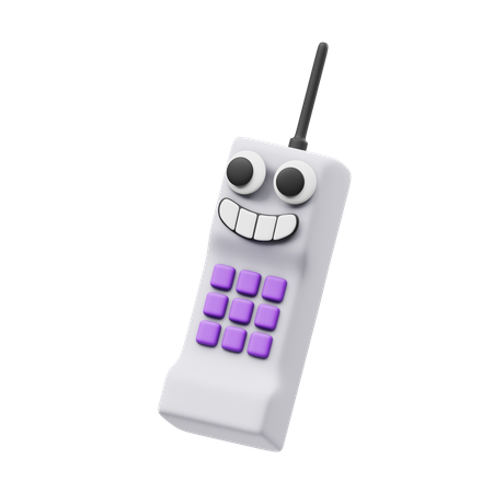 Téléphone heureux  3D Icon