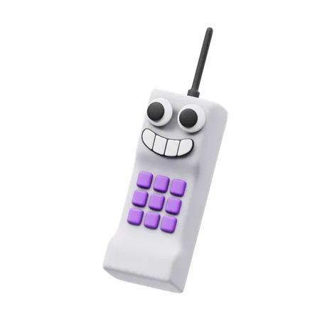 Téléphone heureux  3D Icon