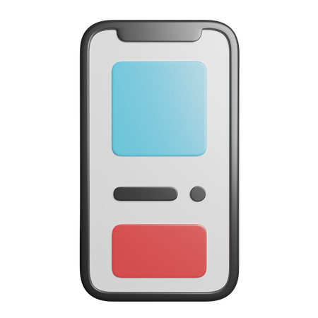 Téléphone intelligent  3D Icon