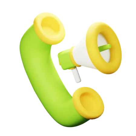 Marketing téléphonique  3D Icon
