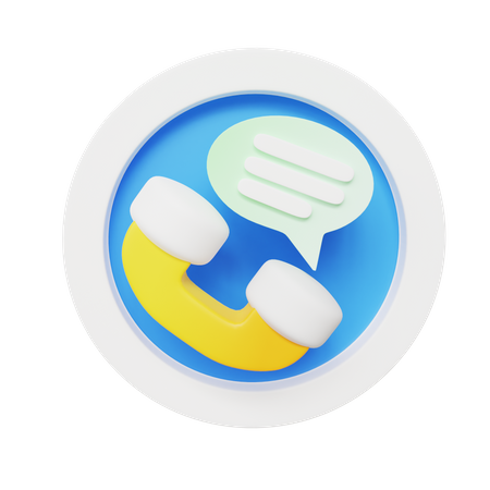 Telephone Message 3D Icon