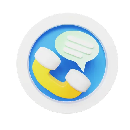 Telephone Message 3D Icon