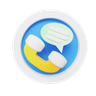 phone message 3d logos