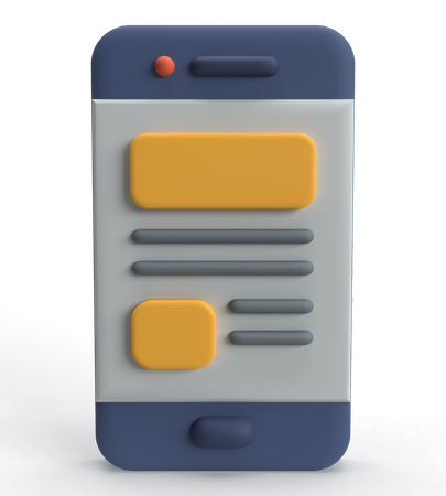 Téléphone mobile  3D Icon