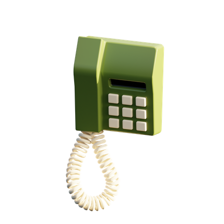 Téléphone mural  3D Icon