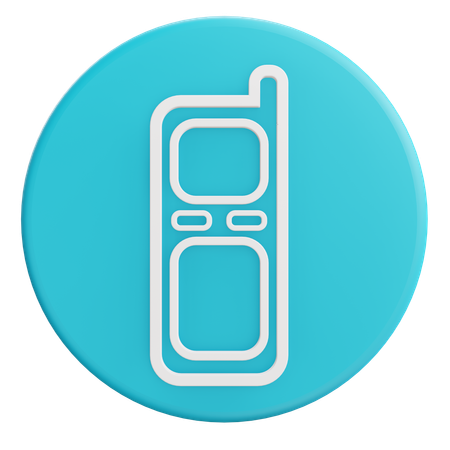 Téléphone portable  3D Icon