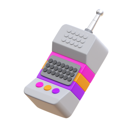 Téléphone portable rétro  3D Icon