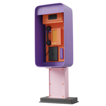 Téléphone public  3D Icon