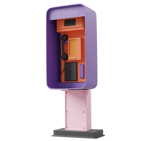 Téléphone public  3D Icon