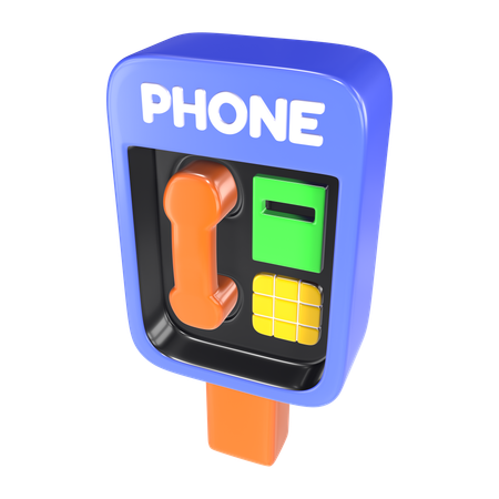 Téléphone public  3D Icon