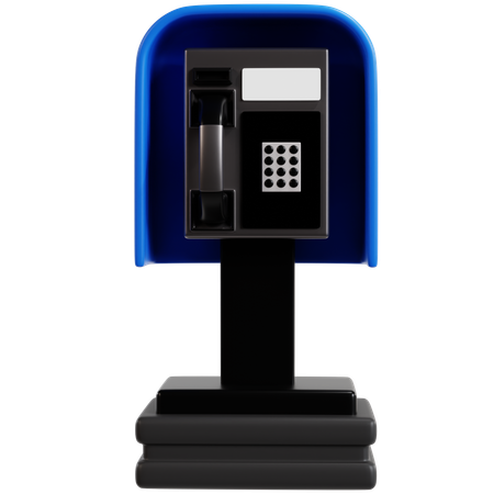 Téléphone public payant  3D Icon