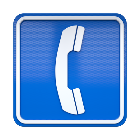 Telephone Sign  3D Icon