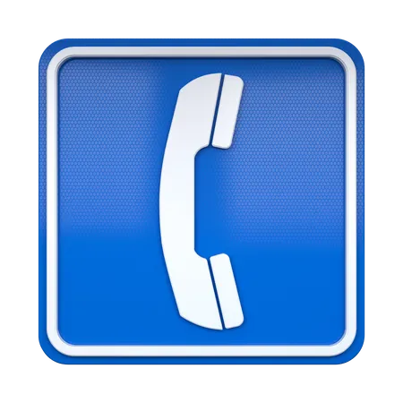 Telephone Sign  3D Icon