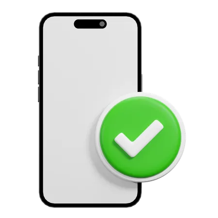 Téléphone vérifié  3D Icon