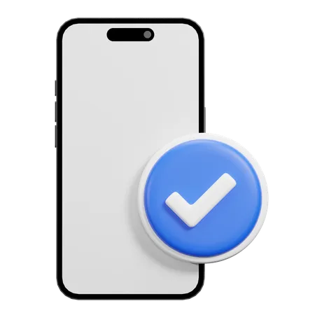 Téléphone vérifié  3D Icon