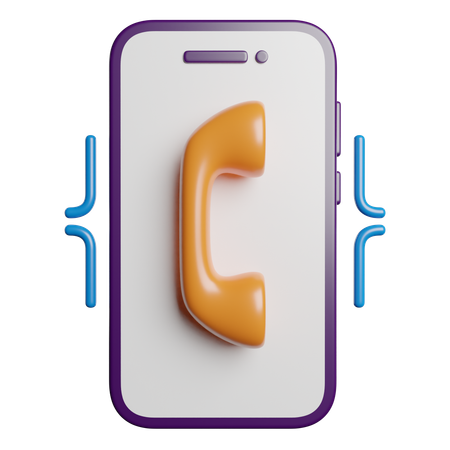 Vibrations du téléphone  3D Icon