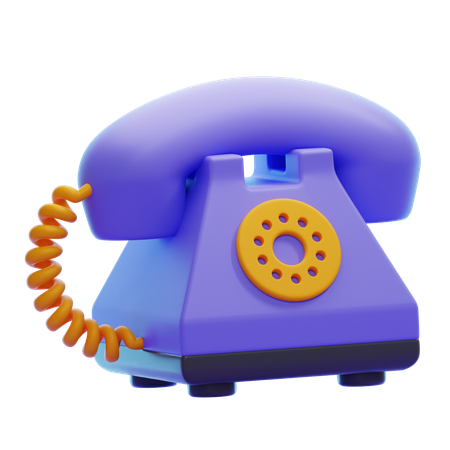 Téléphone vintage  3D Icon