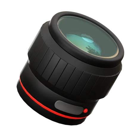 3 D Illustration Of Telephoto Camera Lens 3D Icon