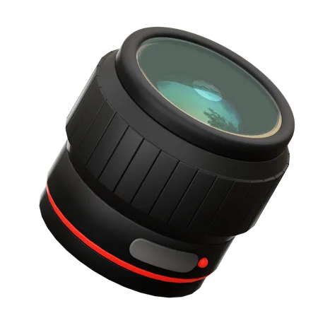 Telephoto Len  3D Icon