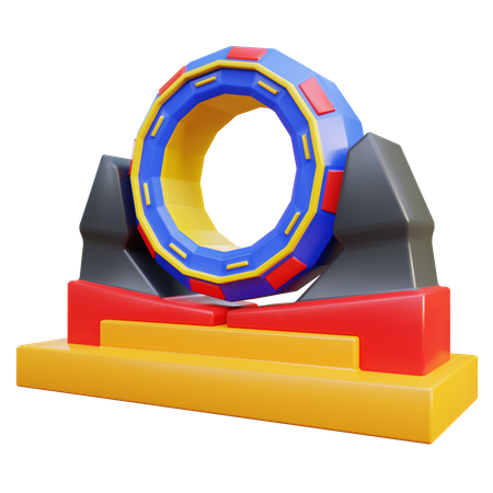 Teleportation Portal 3D Icon