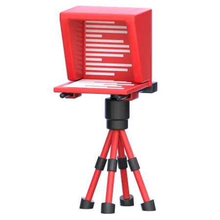 Teleprompter  3D Icon