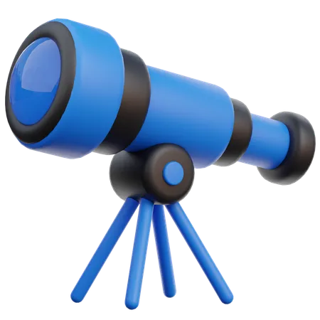 Telescope 3 D Icon 3D Icon
