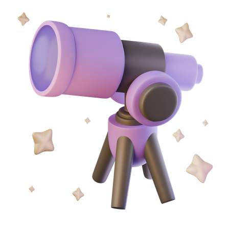 Télescope  3D Icon