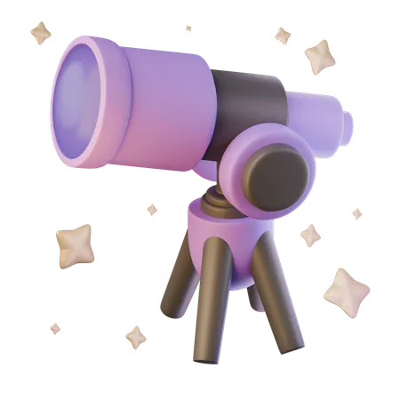 Télescope  3D Icon