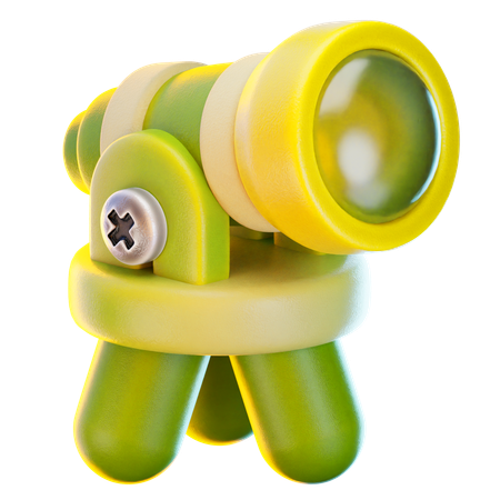 망원경  3D Icon