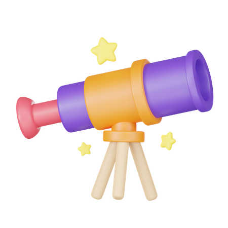 Telescope  3D Icon