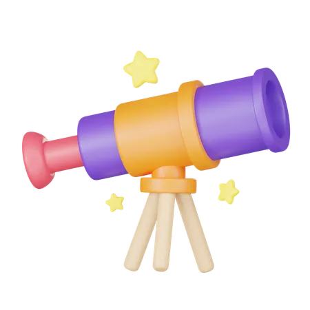 Telescope  3D Icon