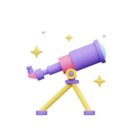 Telescope  3D Icon