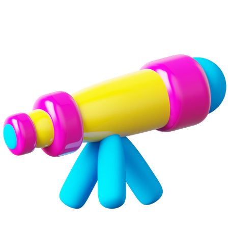 Telescope  3D Icon